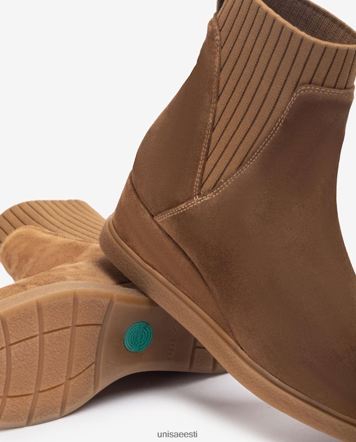 Unisa 88PPB4944 seemisnahast kiiluga poolsaapad lapsed pruun