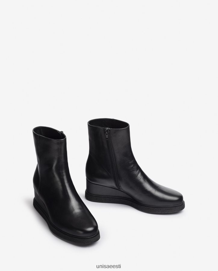 Unisa 88PPB4949 siseküljel lukuga nahast poolsaapad naised graatsiline