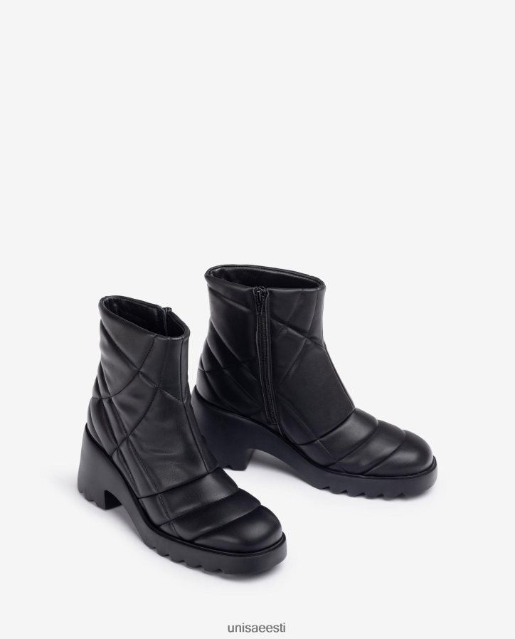 Unisa 88PPB4959 ülikerge tepitud poolsaabas naised must