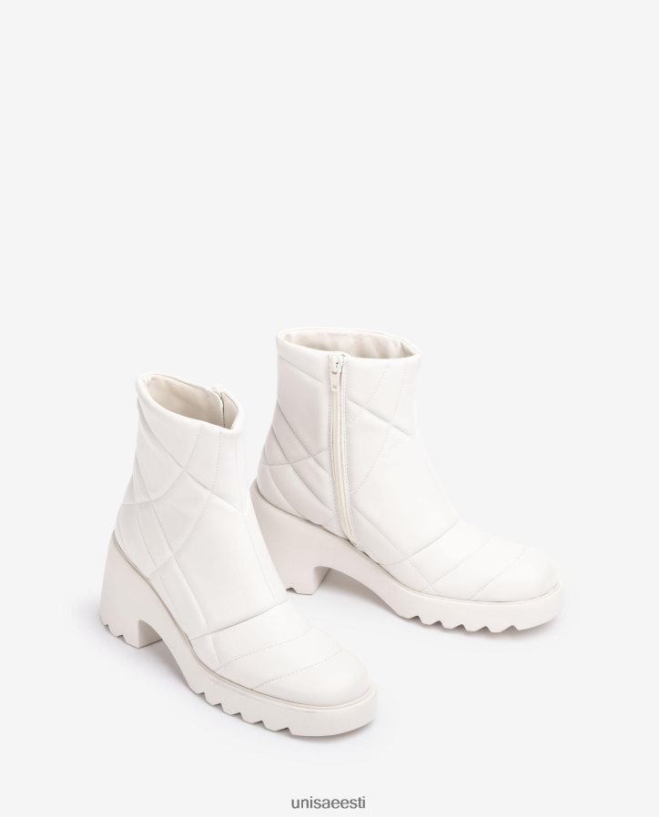 Unisa 88PPB4960 ülikerge tepitud poolsaabas naised valge