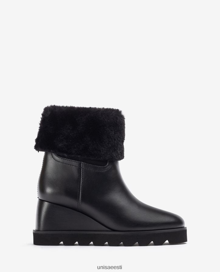 Unisa 88PPB4962 kiilu ja sooja voodriga poolsaabas naised must