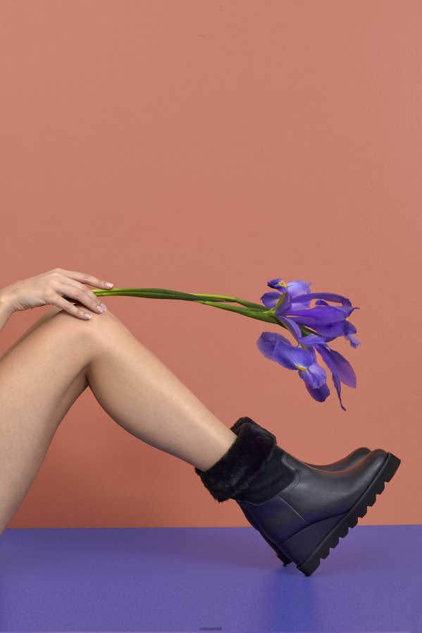 Unisa 88PPB4962 kiilu ja sooja voodriga poolsaabas naised must