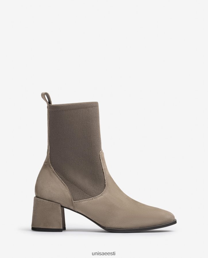 Unisa 88PPB4965 venivast kangast kandilise varbaga poolsaabas naised pruun