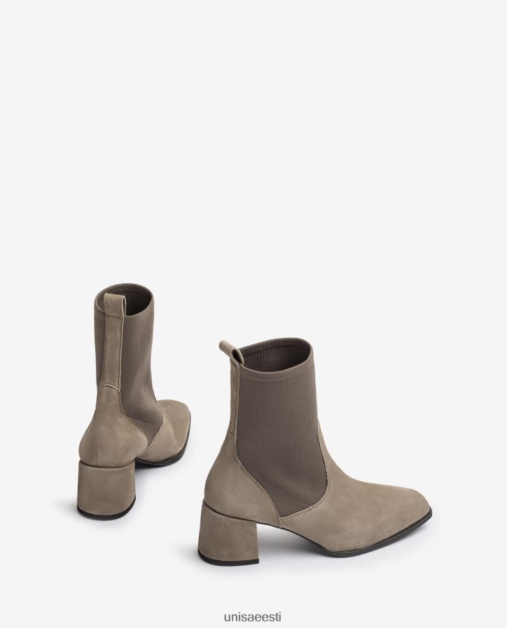 Unisa 88PPB4965 venivast kangast kandilise varbaga poolsaabas naised pruun