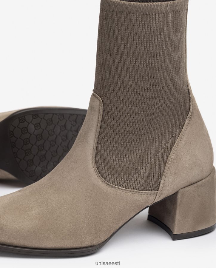 Unisa 88PPB4965 venivast kangast kandilise varbaga poolsaabas naised pruun