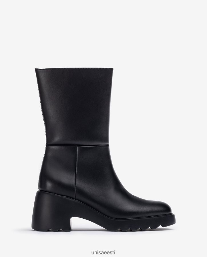 Unisa 88PPB4967 nahast kummitallaga poolsaabas naised mood