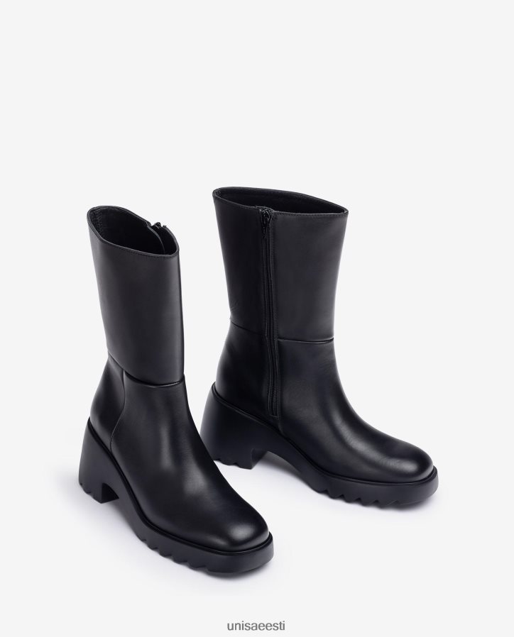 Unisa 88PPB4967 nahast kummitallaga poolsaabas naised mood