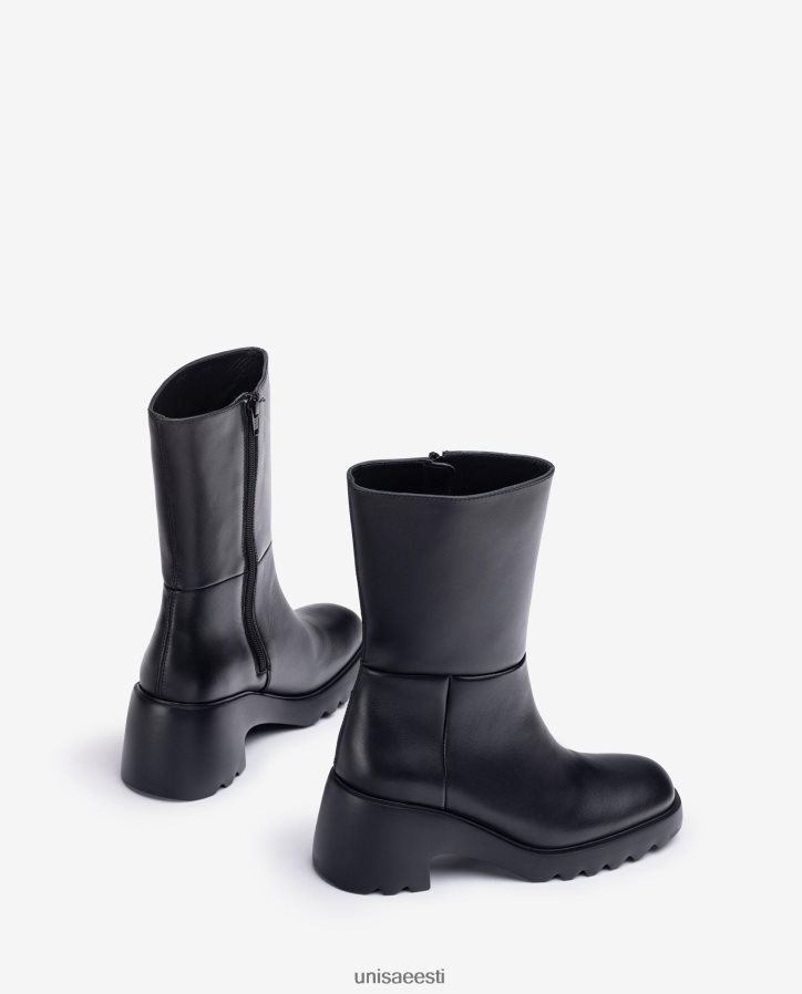 Unisa 88PPB4967 nahast kummitallaga poolsaabas naised mood