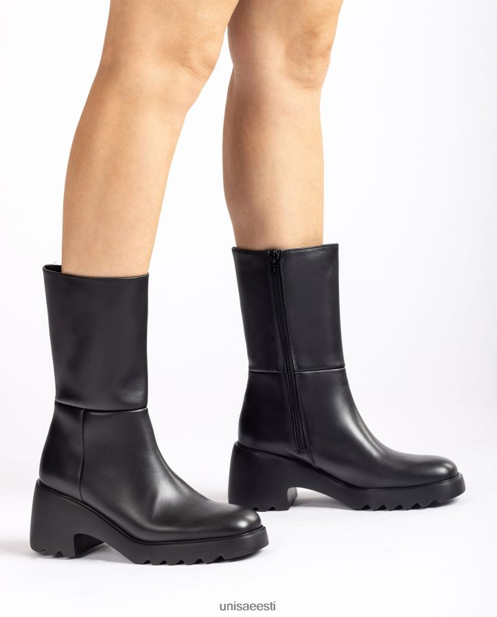 Unisa 88PPB4967 nahast kummitallaga poolsaabas naised mood