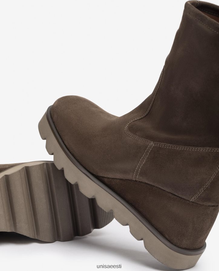 Unisa 88PPB4974 kummitallaga poolsaabas naised pruun