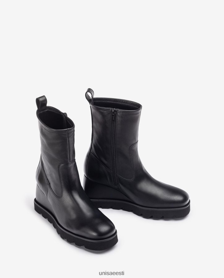 Unisa 88PPB4975 kummitallaga poolsaabas naised must