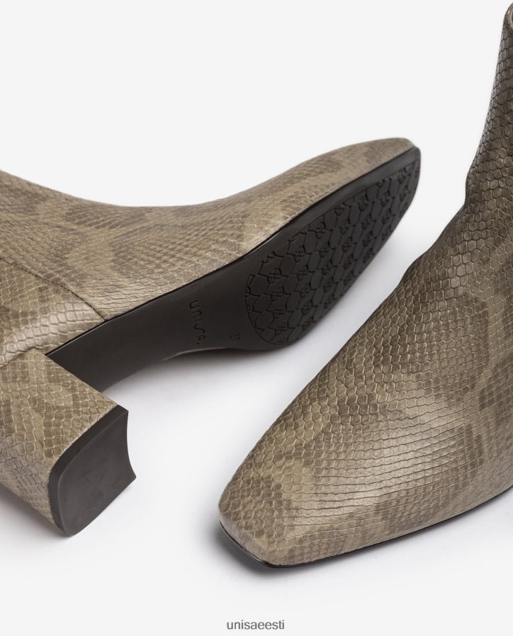 Unisa 88PPB4981 ruudukujulised lukuga poolsaapad naised graatsiline