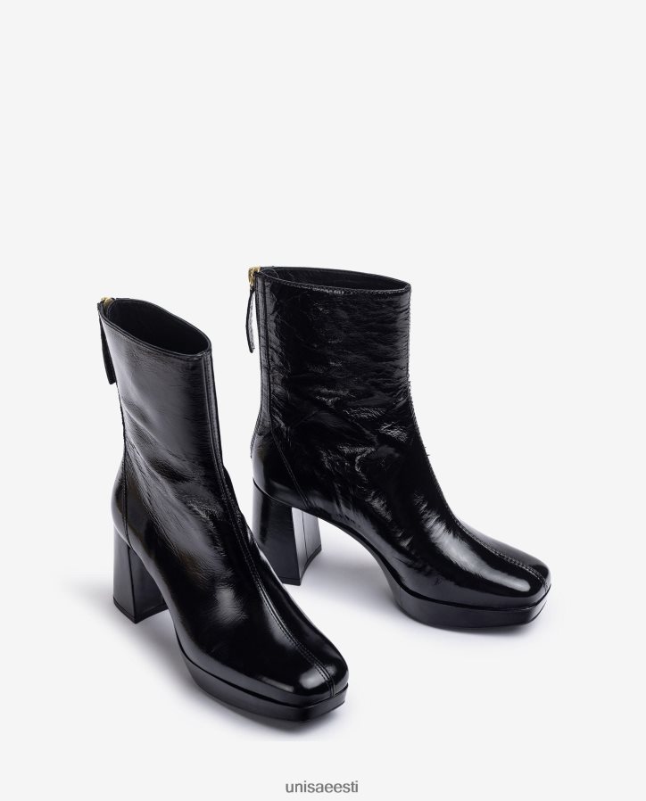 Unisa 88PPB4992 kontsa ja platvormiga poolsaabas naised must