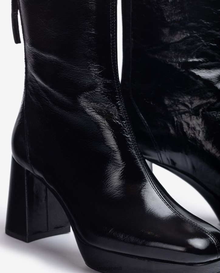 Unisa 88PPB4992 kontsa ja platvormiga poolsaabas naised must