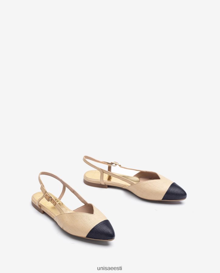 Unisa 88PPB41321 kahetooniline lame slingback jalats naised graatsiline