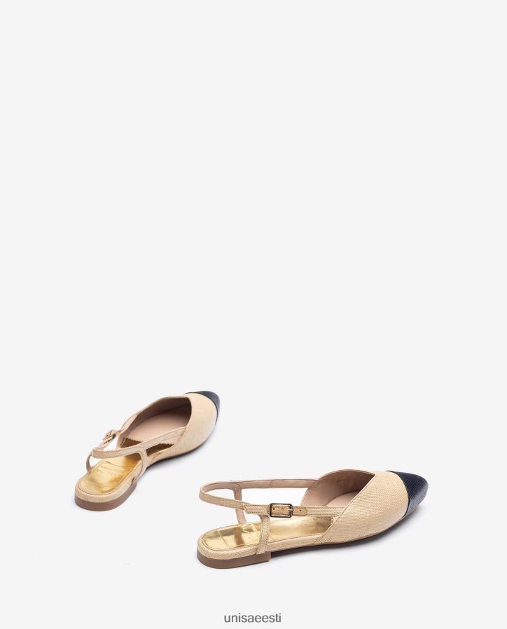 Unisa 88PPB41321 kahetooniline lame slingback jalats naised graatsiline