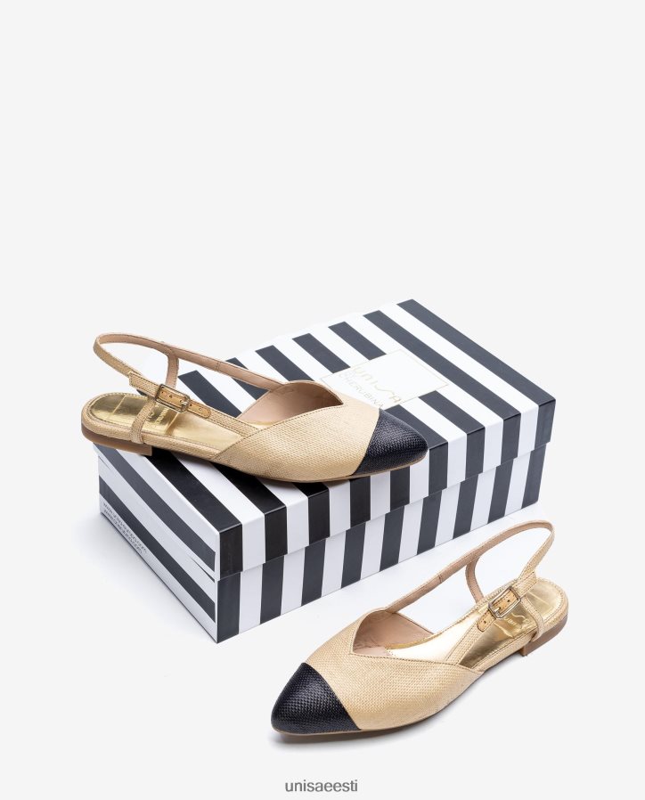 Unisa 88PPB41321 kahetooniline lame slingback jalats naised graatsiline