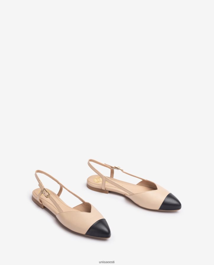 Unisa 88PPB4493 kahevärviline tasapinnaline seljajalats naised beež