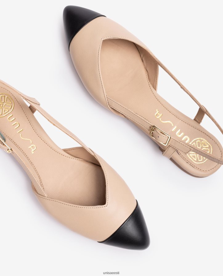 Unisa 88PPB4493 kahevärviline tasapinnaline seljajalats naised beež