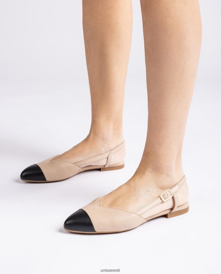 Unisa 88PPB4493 kahevärviline tasapinnaline seljajalats naised beež