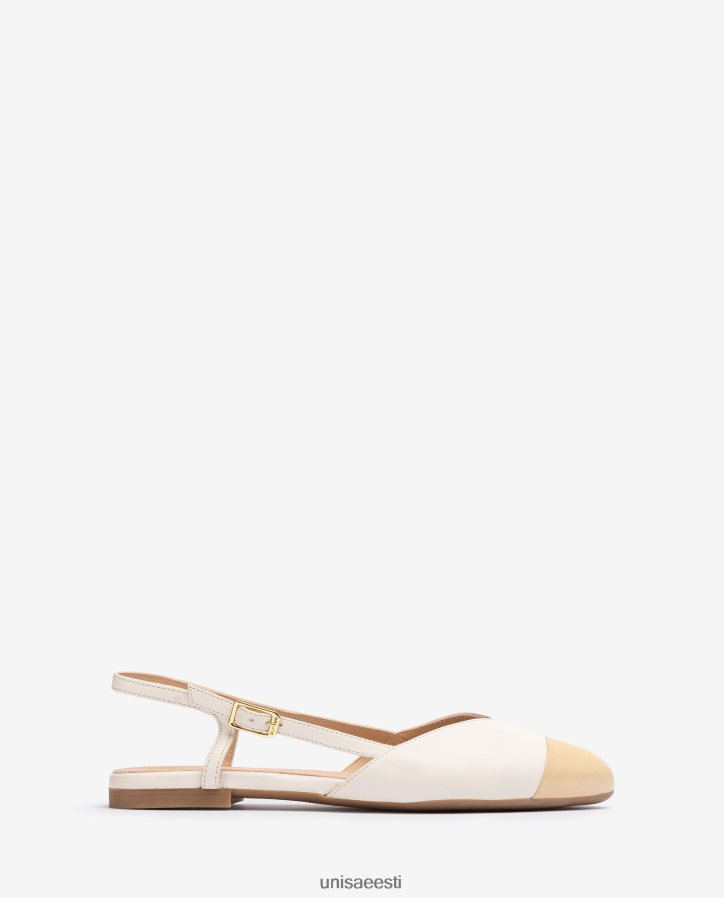 Unisa 88PPB4494 kahevärviline tasapinnaline seljajalats naised valge