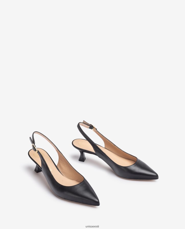 Unisa 88PPB4513 nahast tropp tagasi naised must