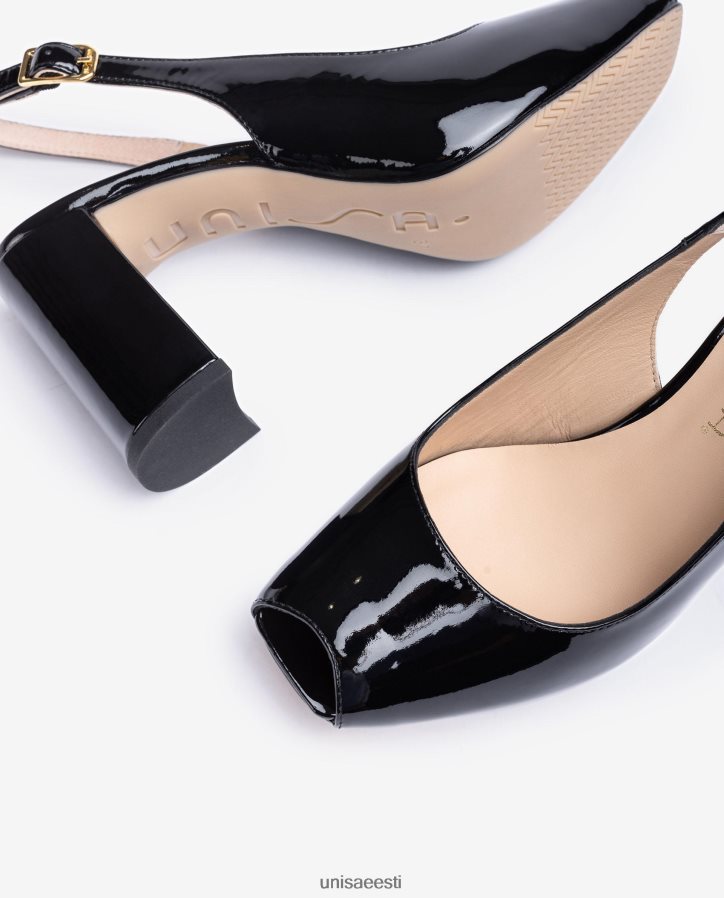 Unisa 88PPB4524 kandiline peep varba tropp tagasi naised must