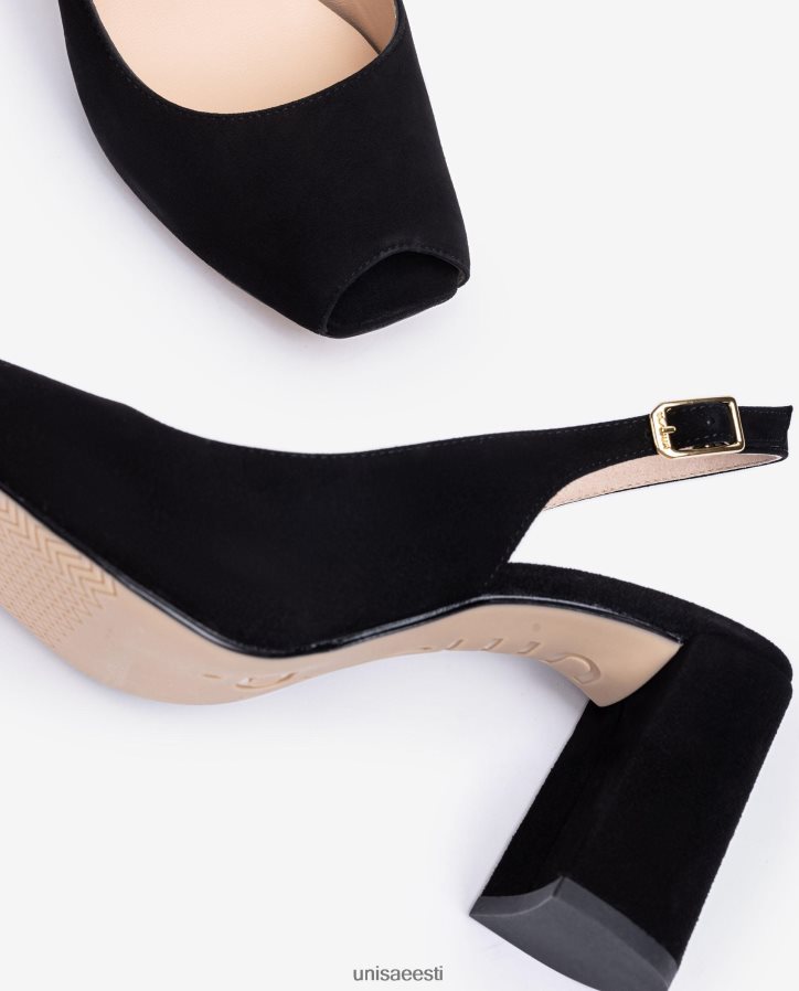 Unisa 88PPB4525 kandiline peep varba tropp tagasi naised must