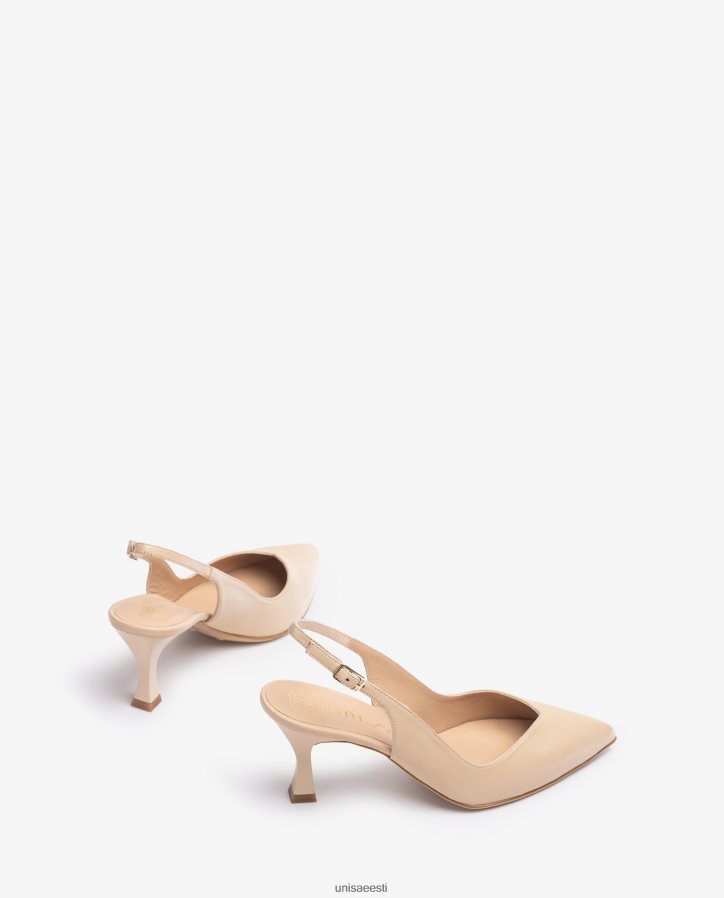 Unisa 88PPB4532 d'orsay pahkluu rihmaga sling tagajalats värvitud kontsaga naised beež