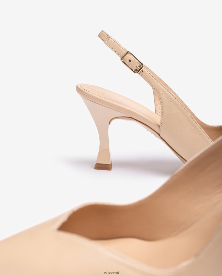 Unisa 88PPB4532 d'orsay pahkluu rihmaga sling tagajalats värvitud kontsaga naised beež