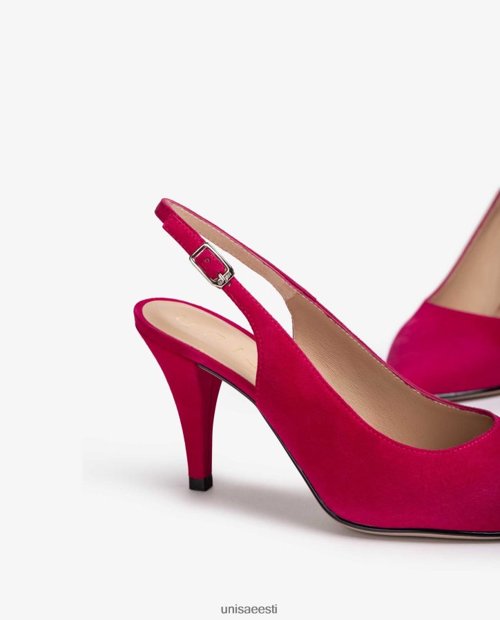 Unisa 88PPB4540 terava varbaga seemisnahast slingback naised roosa