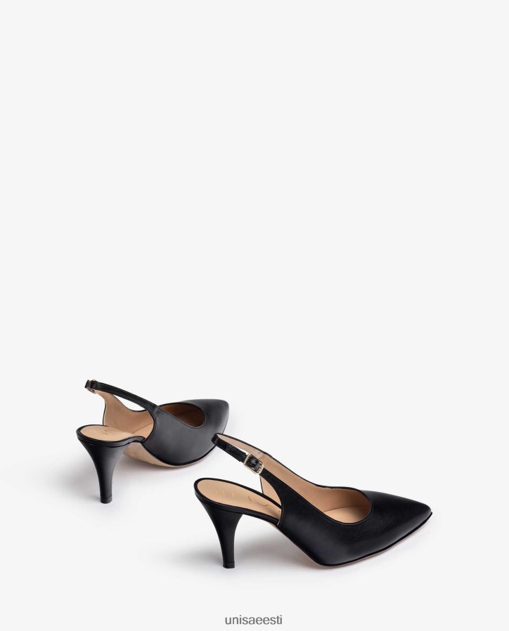 Unisa 88PPB4541 slingback nahast pumbad naised must