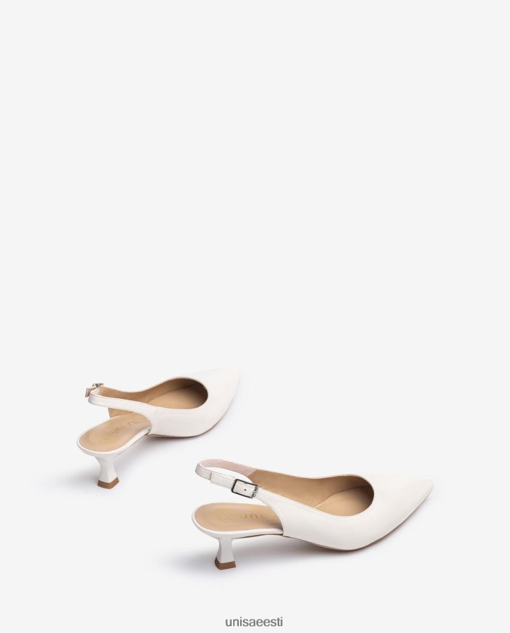 Unisa 88PPB4545 terava varbaga slingback naised valge