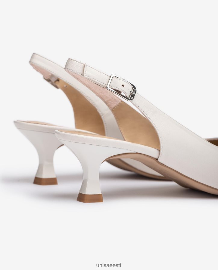 Unisa 88PPB4545 terava varbaga slingback naised valge