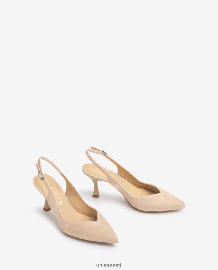 Unisa 88PPB4546 maalitud kannaga slingback naised beež