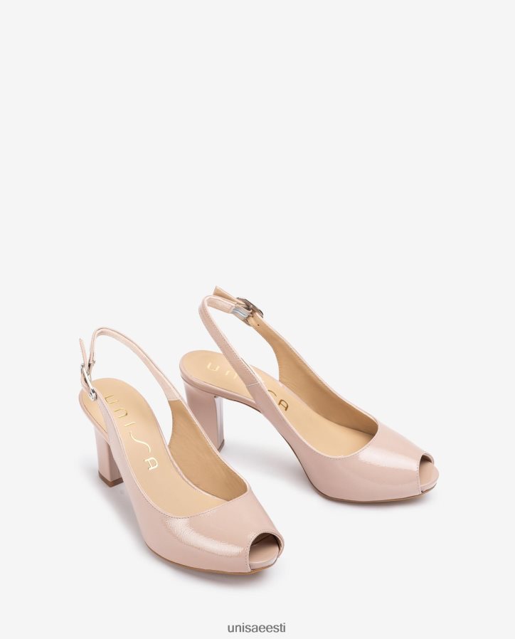 Unisa 88PPB4547 lakknahast peep toe slingbacks naised graatsiline