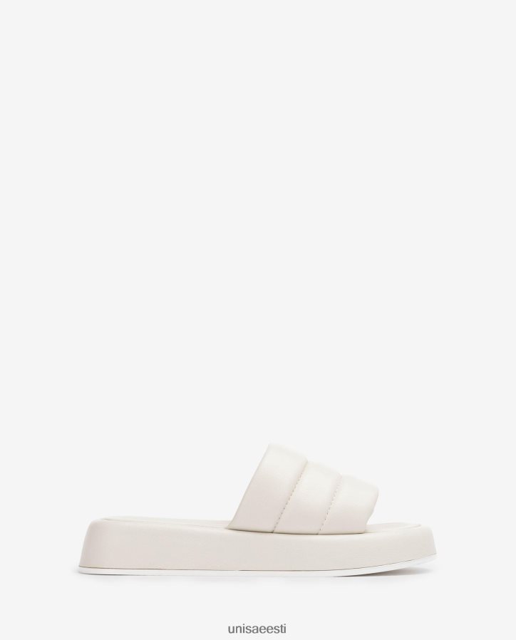 Unisa 88PPB4106 polsterdatud plokist sandaal naised valge