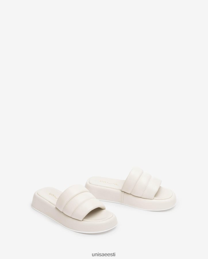 Unisa 88PPB4106 polsterdatud plokist sandaal naised valge