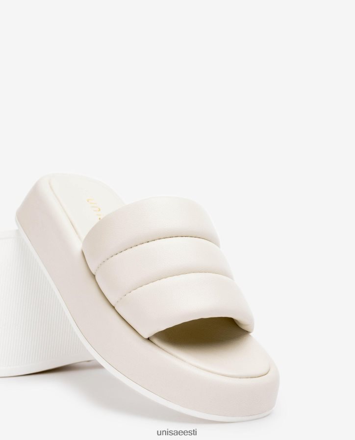 Unisa 88PPB4106 polsterdatud plokist sandaal naised valge