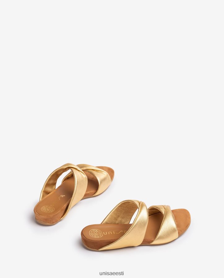 Unisa 88PPB411 lamedad metallist efektiga nahast sandaalid naised graatsiline