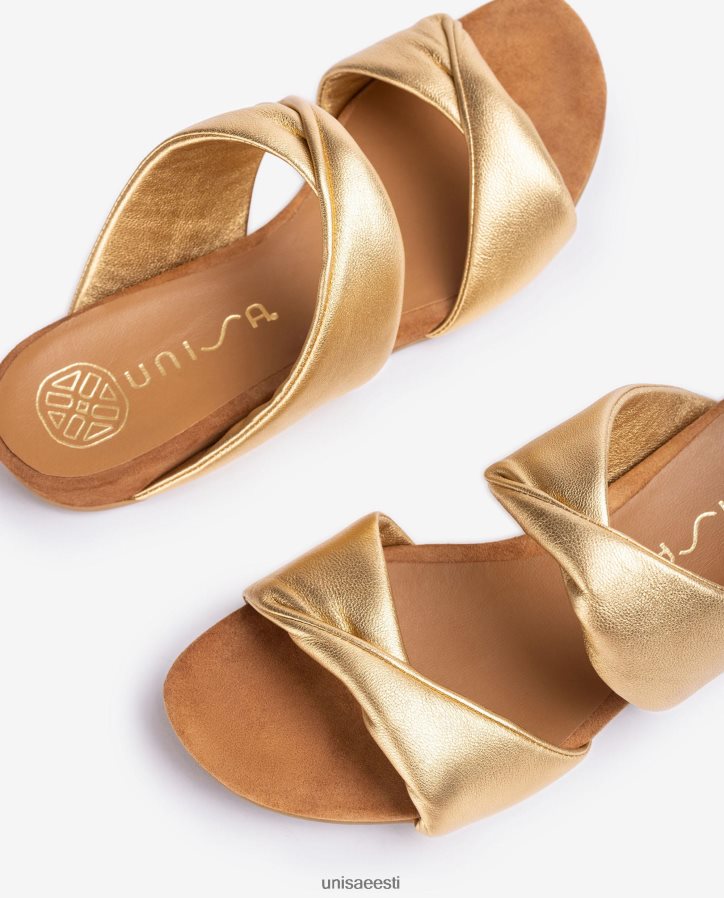 Unisa 88PPB411 lamedad metallist efektiga nahast sandaalid naised graatsiline