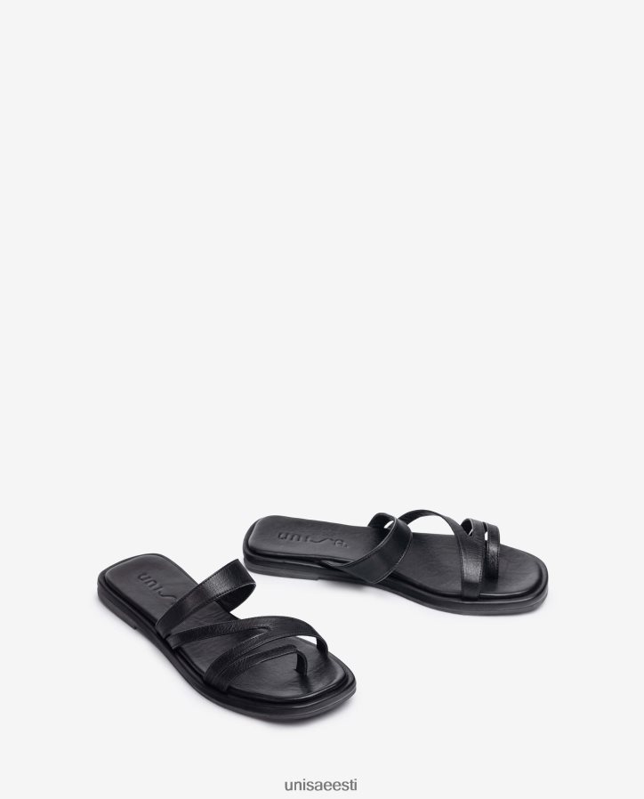 Unisa 88PPB413 lamedad rihmaga sandaalid naised must
