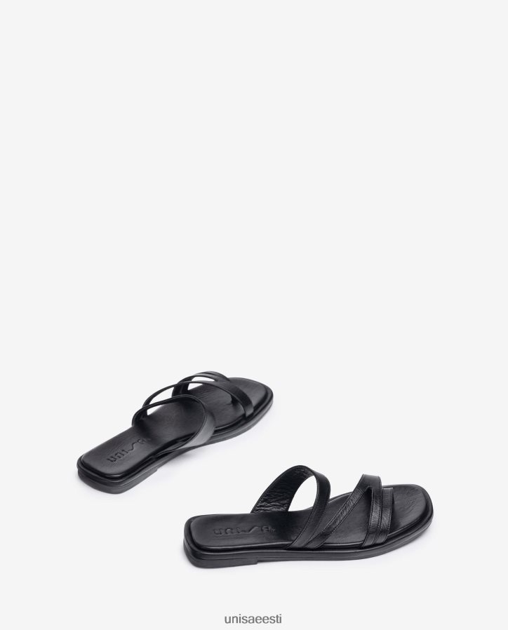 Unisa 88PPB413 lamedad rihmaga sandaalid naised must