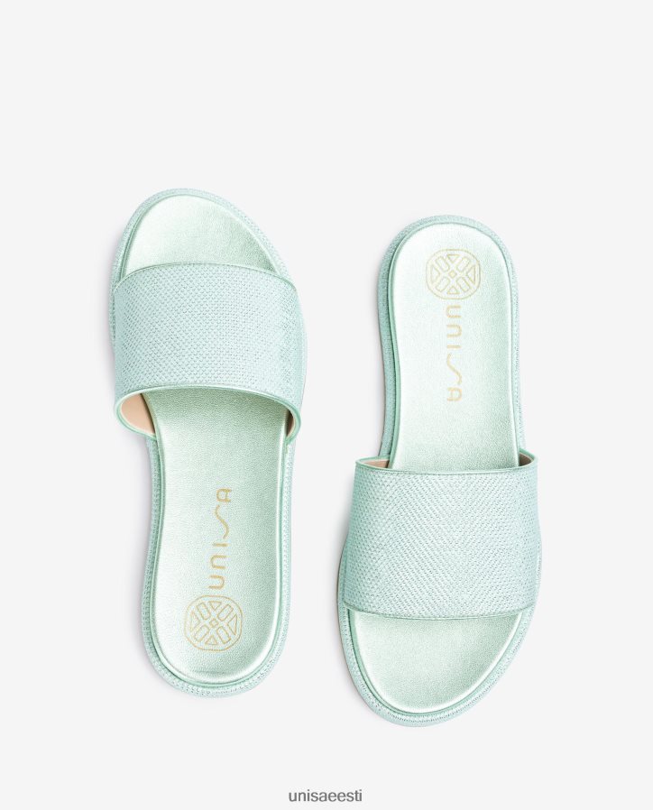 Unisa 88PPB429 lamedad sandaalid laia vampiga naised sinine