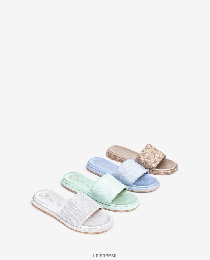 Unisa 88PPB429 lamedad sandaalid laia vampiga naised sinine