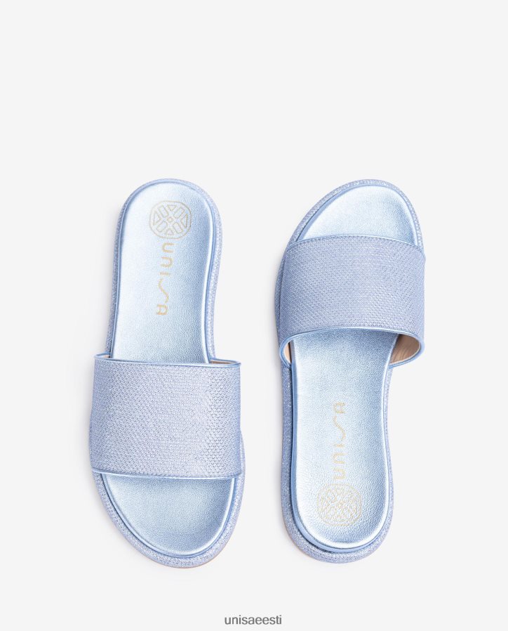 Unisa 88PPB430 lamedad sandaalid laia vampiga naised sinine