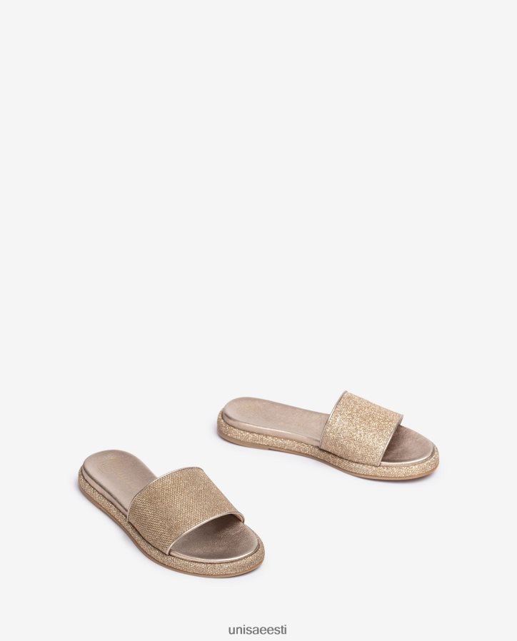 Unisa 88PPB431 lamedad sandaalid laia vampiga naised pronksist