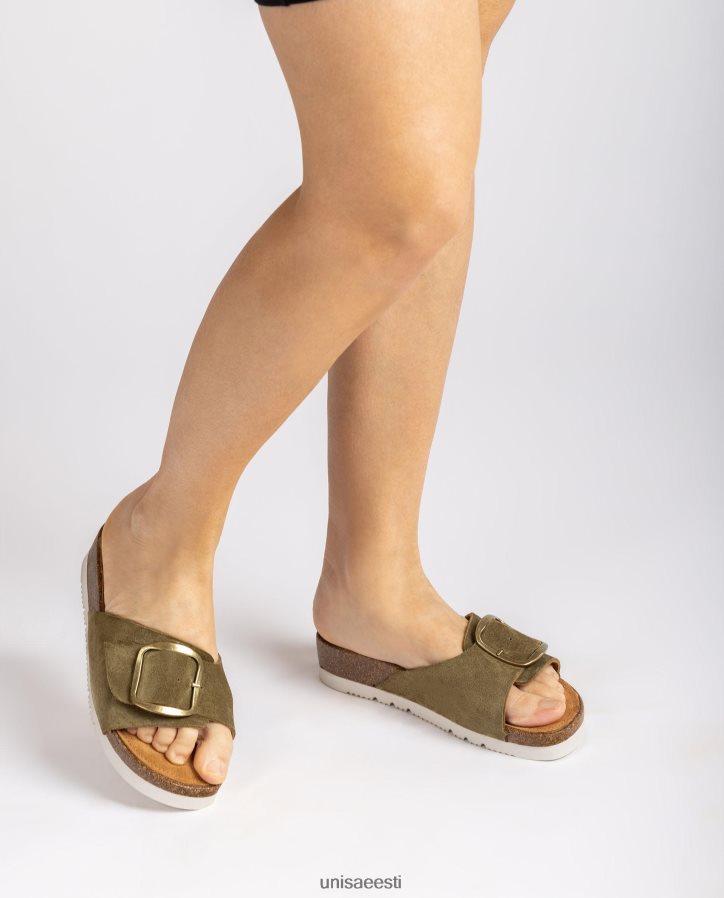 Unisa 88PPB4326 seemisnahast pandlaga sandaal naised roheline