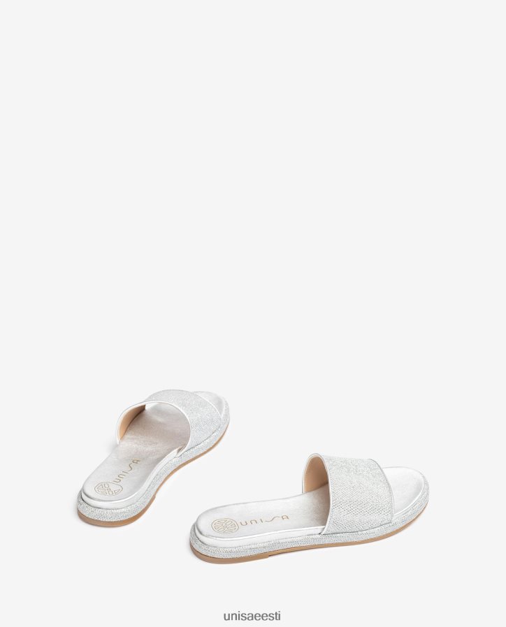 Unisa 88PPB432 lamedad sandaalid laia vampiga naised hõbedane