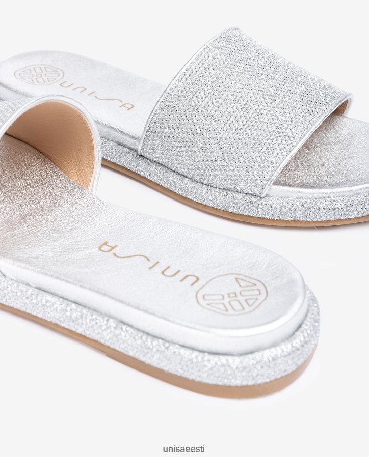 Unisa 88PPB432 lamedad sandaalid laia vampiga naised hõbedane